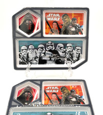Lot of 3 STAR WARS: The Force Awakens 10" x 8" Divided Plates - 187356 BPA Free
