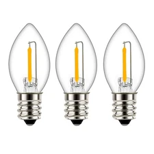 -C7 Edison LED Mini Night Light Replacement Bulbs 0.5W Equivalent to 5 Watt Inca
