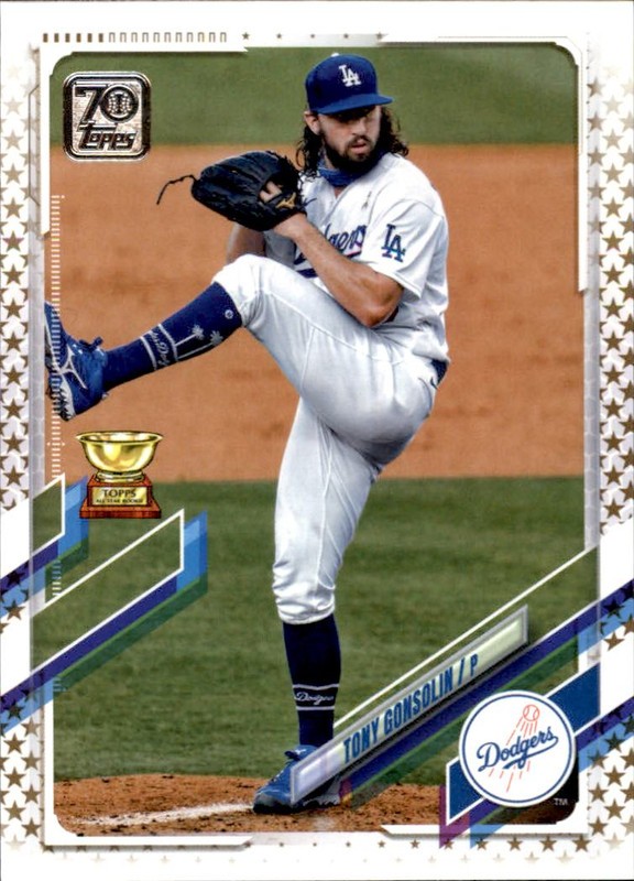 2021 Topps Gold Star #230 Tony Gonsolin ASR Los Angeles Dodgers