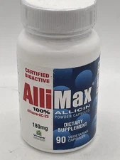 90 caps Allimax Garlic Supplement Allicin **NEW SEALED** Exp 1/2029
