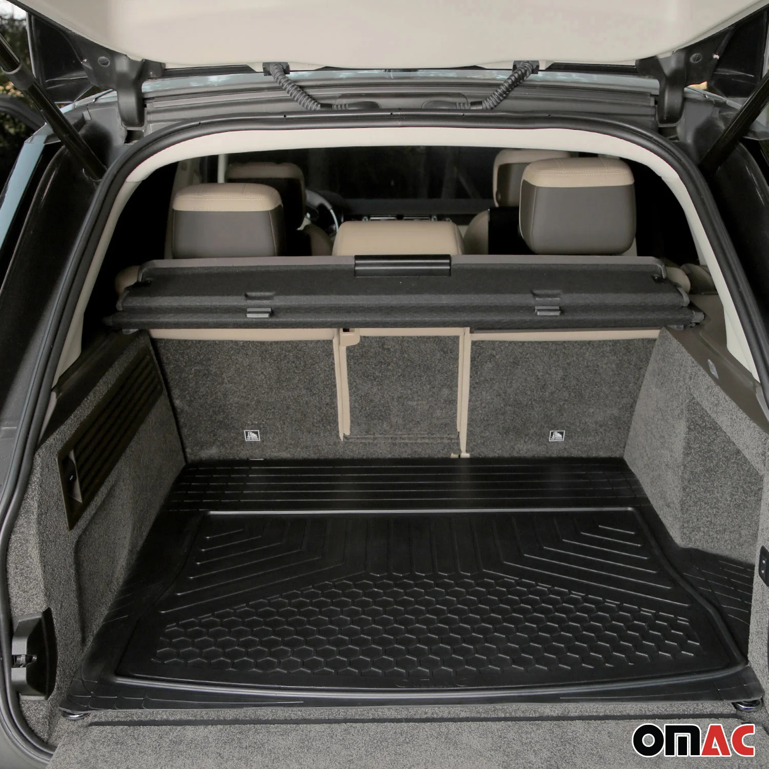 Tapis de coffre Renault Talisman antidérapant étanche en caoutchouc noir - 2