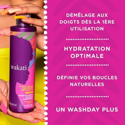 Wakati Afro Hair Conditioner 235ml Curly Coily Hair Detangler Shea Jojoba