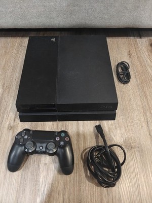 Sony PlayStation 4 500GB Game Console CUH-1215A Black W/ Controller Tested