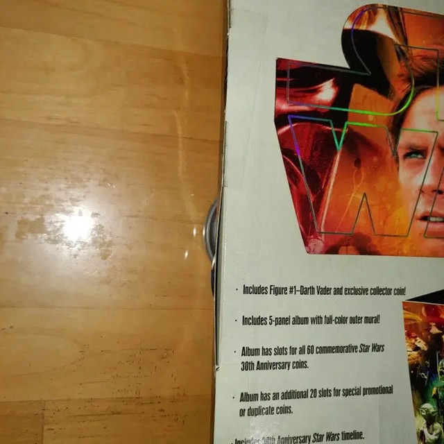 Star Wars 30th Anniversary Darth Vader Figure & Coin Album Sealed