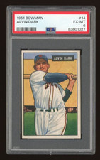 1951 #14 Alvin Dark PSA 6 EX-MT