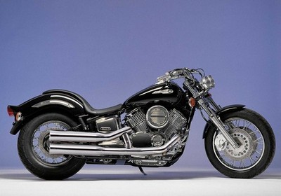 FALCON Double Groove Auspuff für Yamaha XVS1100 Drag Star Classic 2001-2007 VP16