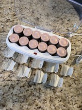 Conair Hot Rollers 1 1/2 Inch Curlers Pink Felt Hair Curlers 12 Count