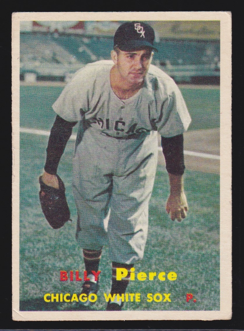 BILLY PIERCE white sox 1957 TOPPS #160 VERY GOOD NO CREASES