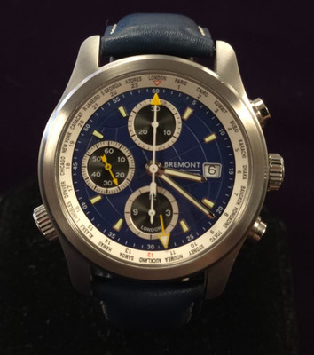 Bremont ALT1 World-Time Blue Dial 43mm Automatic Men's Watch ALT1-WT