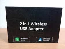 2 In 1 Wireless USB Carplay Adapter, original car supports wired CarPlay/Android