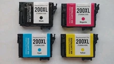ZIPRINT Used 200XL Replacement Ink Cartridges For Epson Printers 4 Colors