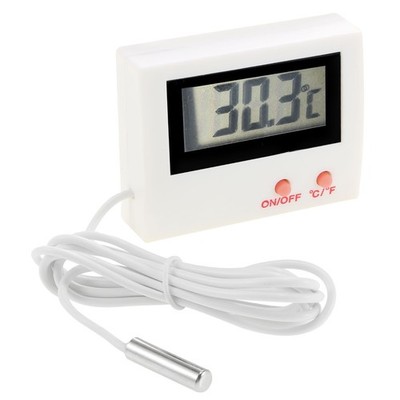 Digital LCD Thermometer Temperaturanzeige mit Sonde für Aquarium