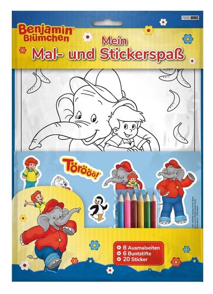 Benjamin BlüMchen: Mein Mal- Und Stick*Rspaß | Panini | Taschenbuch | 8 S.-image