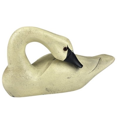 Antique Carved Wood Swan Detailed Accent Piece Ships Within 1 Business Day