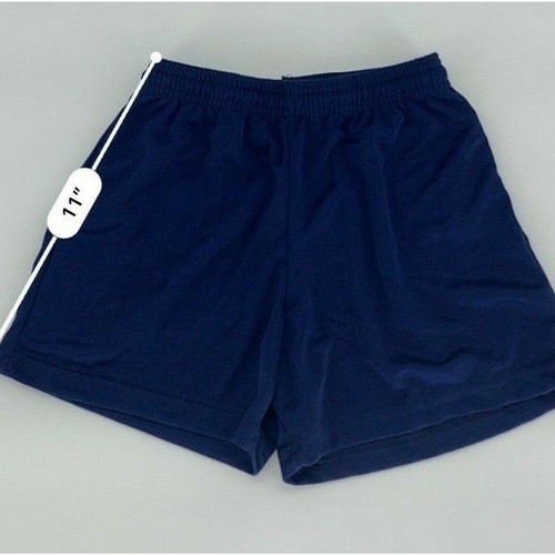 Unisex Boy Girl’s Youth Athletic Shorts Solid Blue Elastic Waist No Size - Picture 5 of 5
