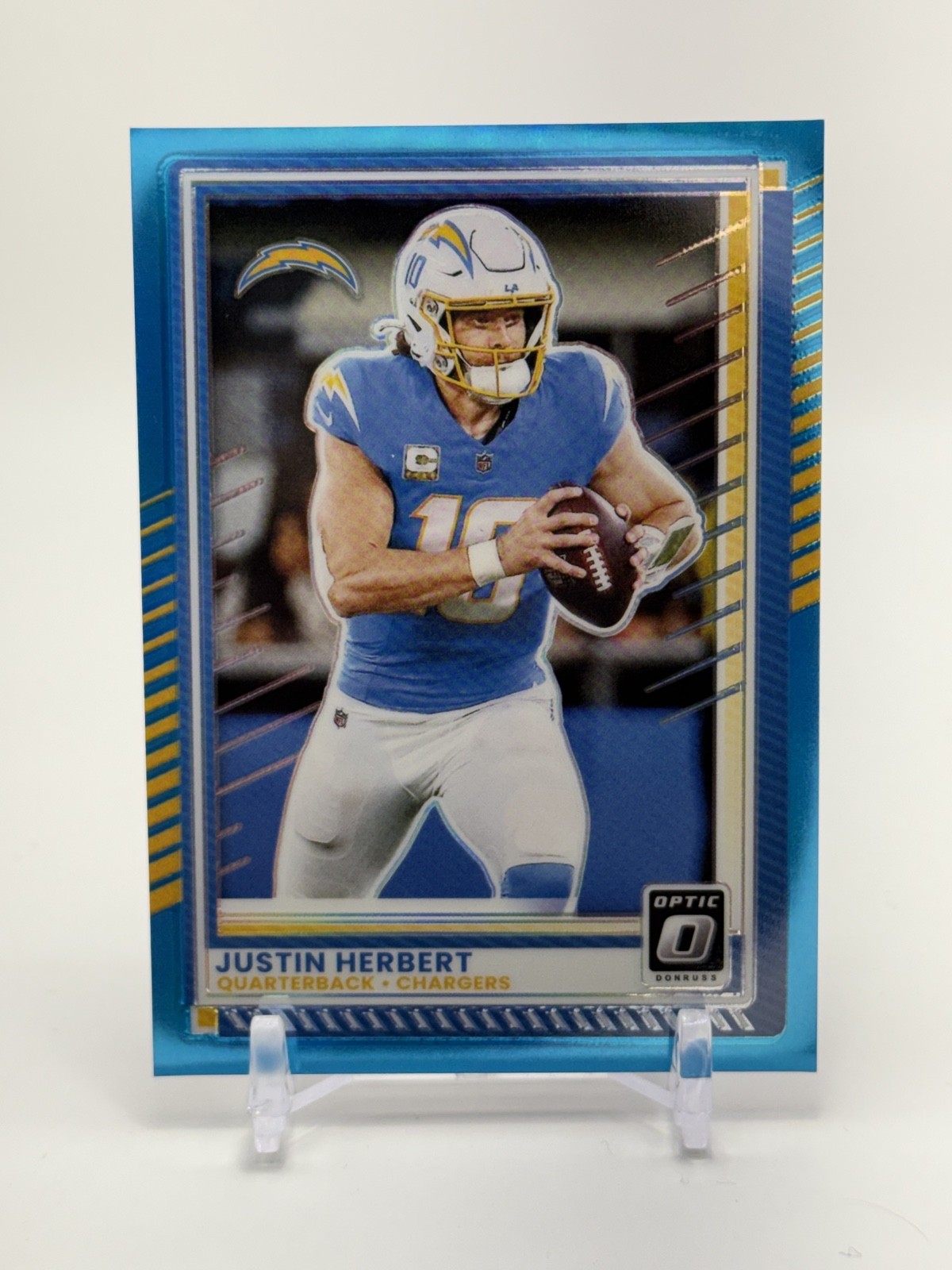 2025 Panini Donruss Optic - Justin Herbert #109 Aqua Prizm /349
