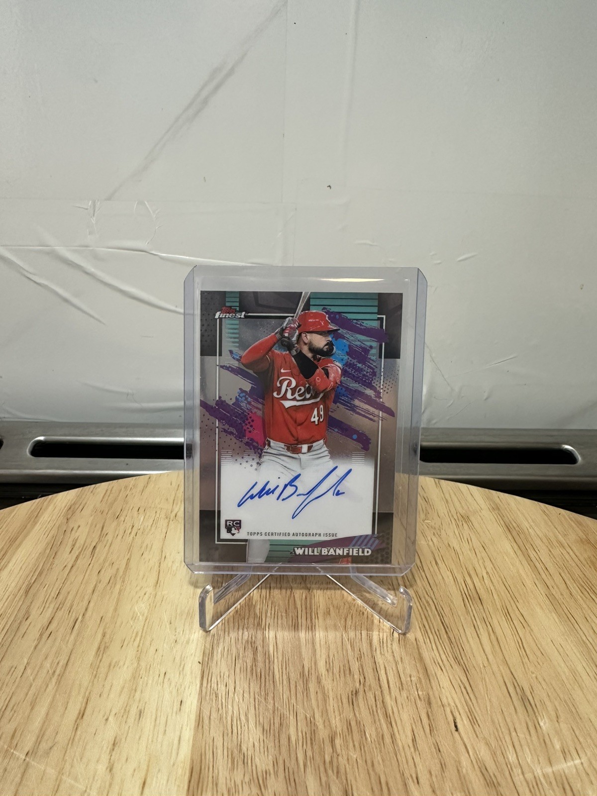 2026 Topps Finest WILL BANFIELD #FA-WB On-Card Auto RC Reds