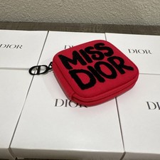 Miss Dior perfume case , makeup pouch 4 Mini Splash Perfume Bundle Of 7