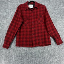 HUF Wool Blend Flannel Jacket Shirt Mens Medi...