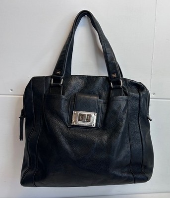 Calvin Klein Tasche schwarz Leder Top Handle Medium