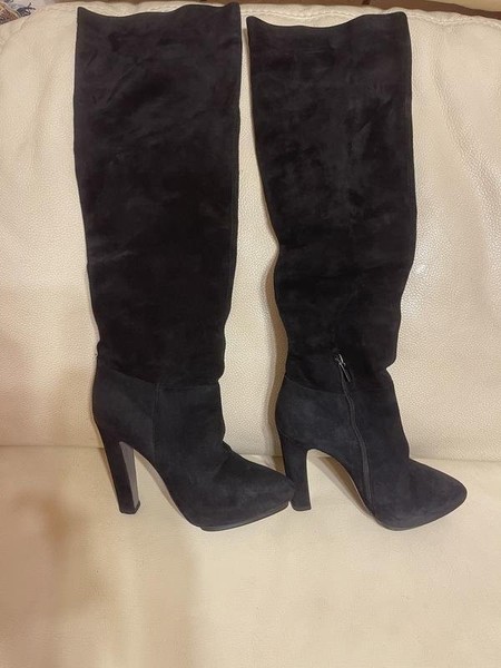 Women Le Silla Boots Black Suede 37