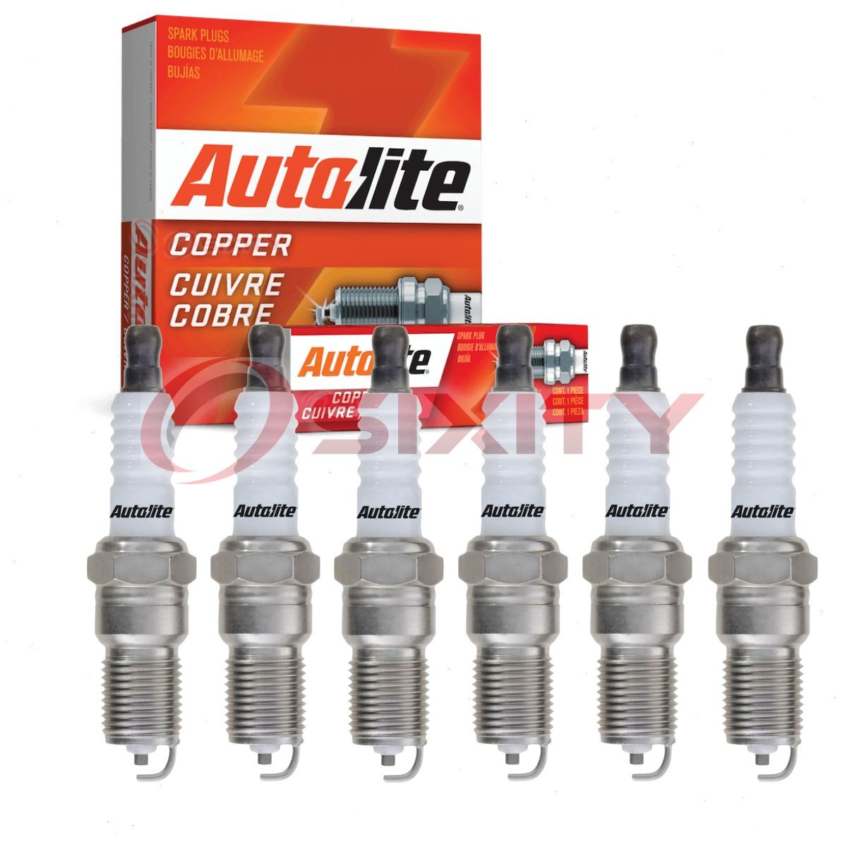 6 pc Autolite Copper Core Spark Plugs for 1986-1987 Buick Riviera Ignition oq