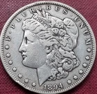 1894 P Morgan Silver Dollar 1$ Philadelphia XF High Grade RARE Key Date #99674