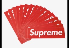 Supreme Box-Logo Red Sticker 12 Supreme Box Logo Red Stickers