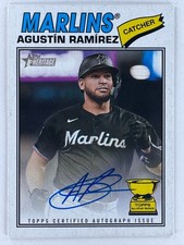 AGUSTIN RAMIREZ 2026 Topps Heritage #ROA-AR REAL ONE AUTO Rookie-All Star Cup