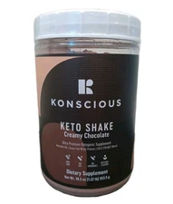 Konscious Keto Shake Chocolate  Ketogenic Weight Loss MCT +  Whey + Avacado
