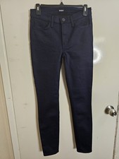  185 NWT HUDSON Jeans Natalie Mid Rise Ankle Super Skinny Dark Wash Indigo Sz 26