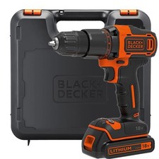 Black & Decker BLACK+DECKER 2 Speed 18V Cordless Combi Drill with Kit Box (BC...
