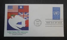 1995 United Nations 50th anniversary Sc 2974 FDC with premium Fleetwood cachet