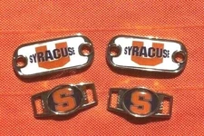 2~Syracuse Orange NCAA Paracord Charm Oval or Mini Dog Tag shoelace charms
