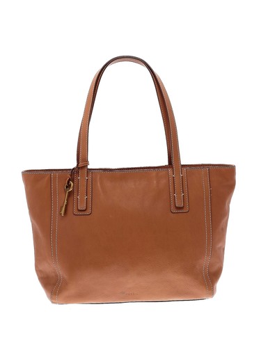 Fossil Women Brown Leather Tote One 