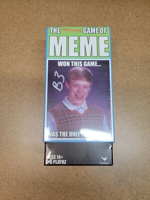 The Awesome Game of Meme Cards Game Box Ages 14+ 3-6 Players