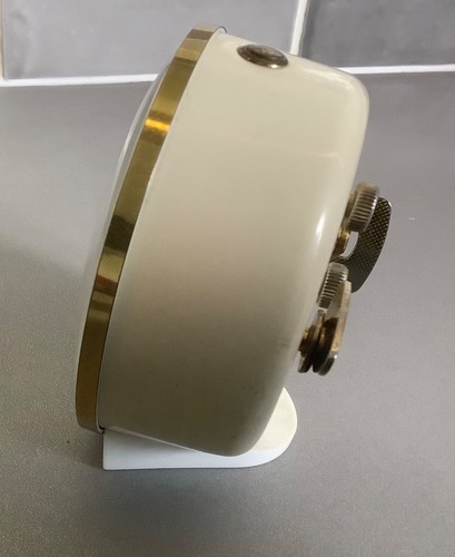 Ingersoll Softic Threetone Mechanical Alarm Clock(Junghans Trivox Silentic)~60’s - Picture 8 of 18