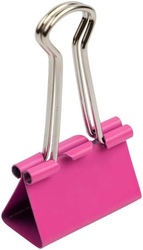 JAM PAPER Colorful Binder Clips - Medium - 1 1/4 Inch (32 Mm) - Pink Binderclips - Picture 6 of 15