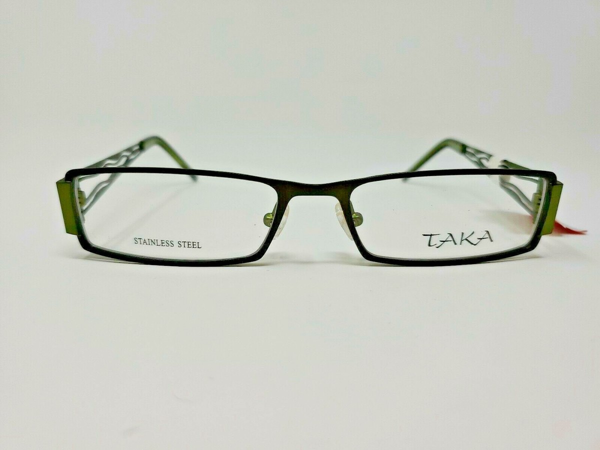 Taka Eyeglasses Frame T2652 54-17-135 Jade Green SLEEK METAL