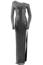 ALEXANDER TEREKHOV CRYSTAL AND JERSEY MAXI DRESS IT 40 UK 8