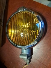 Vintage Hudson Fog Light Unity Model H-1 H1 Yellow Lens Embossed Chicago Usa