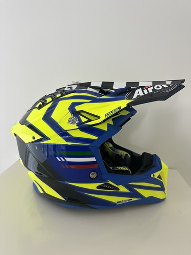 Casco Airoh Aviator 3 Cairoli Scacchi Taglia L 59/60 - Foto 1 di 13