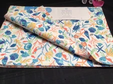 SIGRID OLSEN In/Outdoor Placemats 4 PC set Sea Life 13 x 19 Reversible Easy Care
