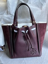 Tory Burch MCGRAW Drawstring Satchel/ DRAGONFLY /Beetle/ Berry / 548