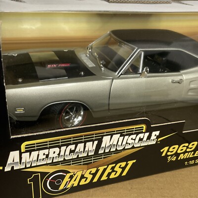 ミニカー AMERICAN MUSCLE 1969 DODGE SUPERBEE AMERICAN MUSCLE 1969 DODGE SUPER BEE BLUE IN SCALE 1:18 NEW