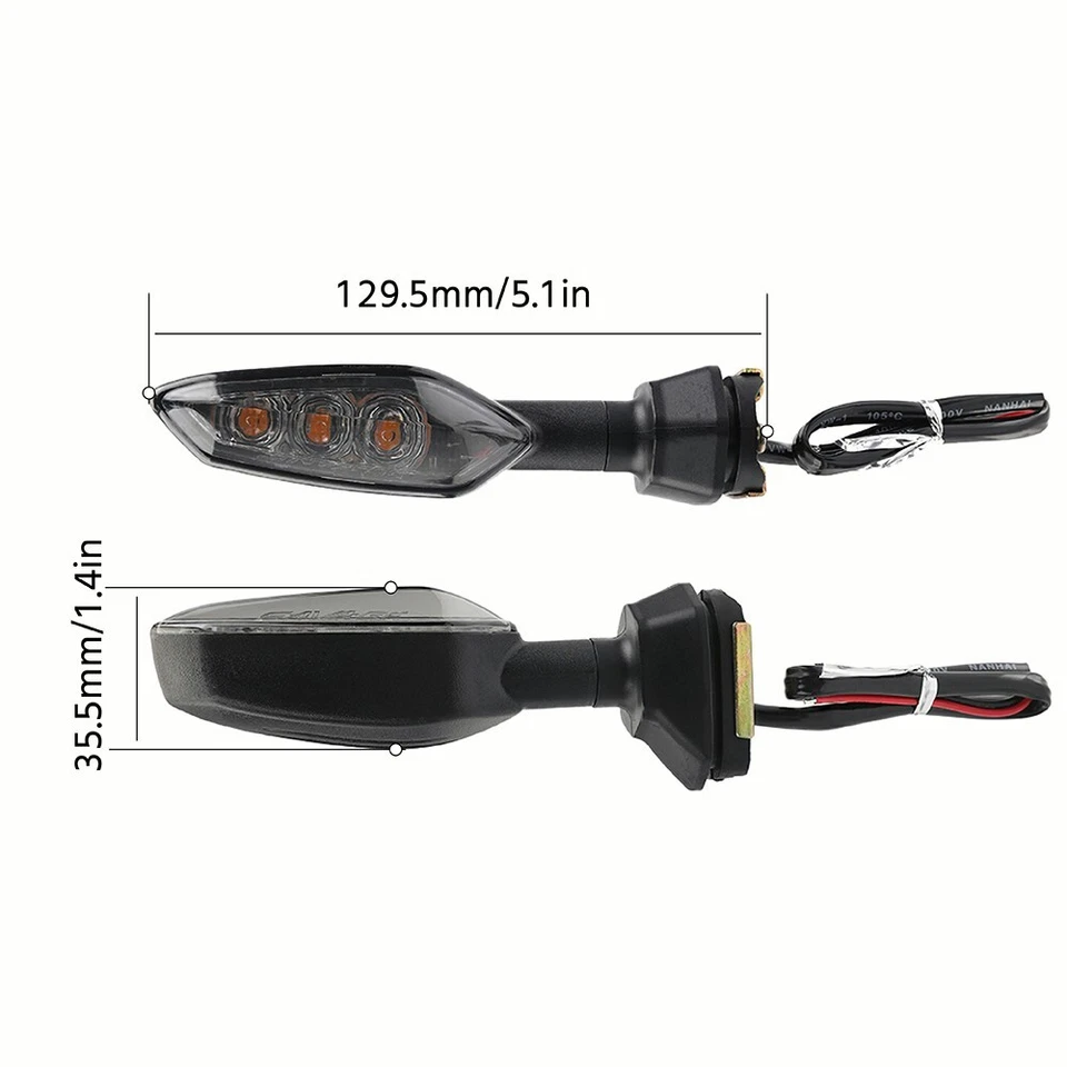 Lámpara de luz de señal de giro LED para KAWASAKI Z125/250/300 Z650 Z750 Z900/1000 Z125PRO Foto 2 de 4