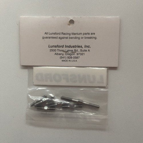 LUNSFORD KYOSHO SPIDER PUNISHER SERIES TITANIUM TURNBUCKLES NEW OLD INVENTORY - Picture 2 of 2