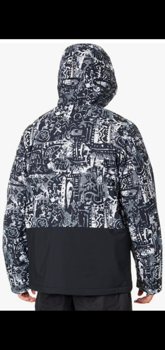 QUIKSILVER MISSION PRINTED NP JK スノボ スキー NEW Quiksilver Snow Ski Mission Printed Block Jacket Large