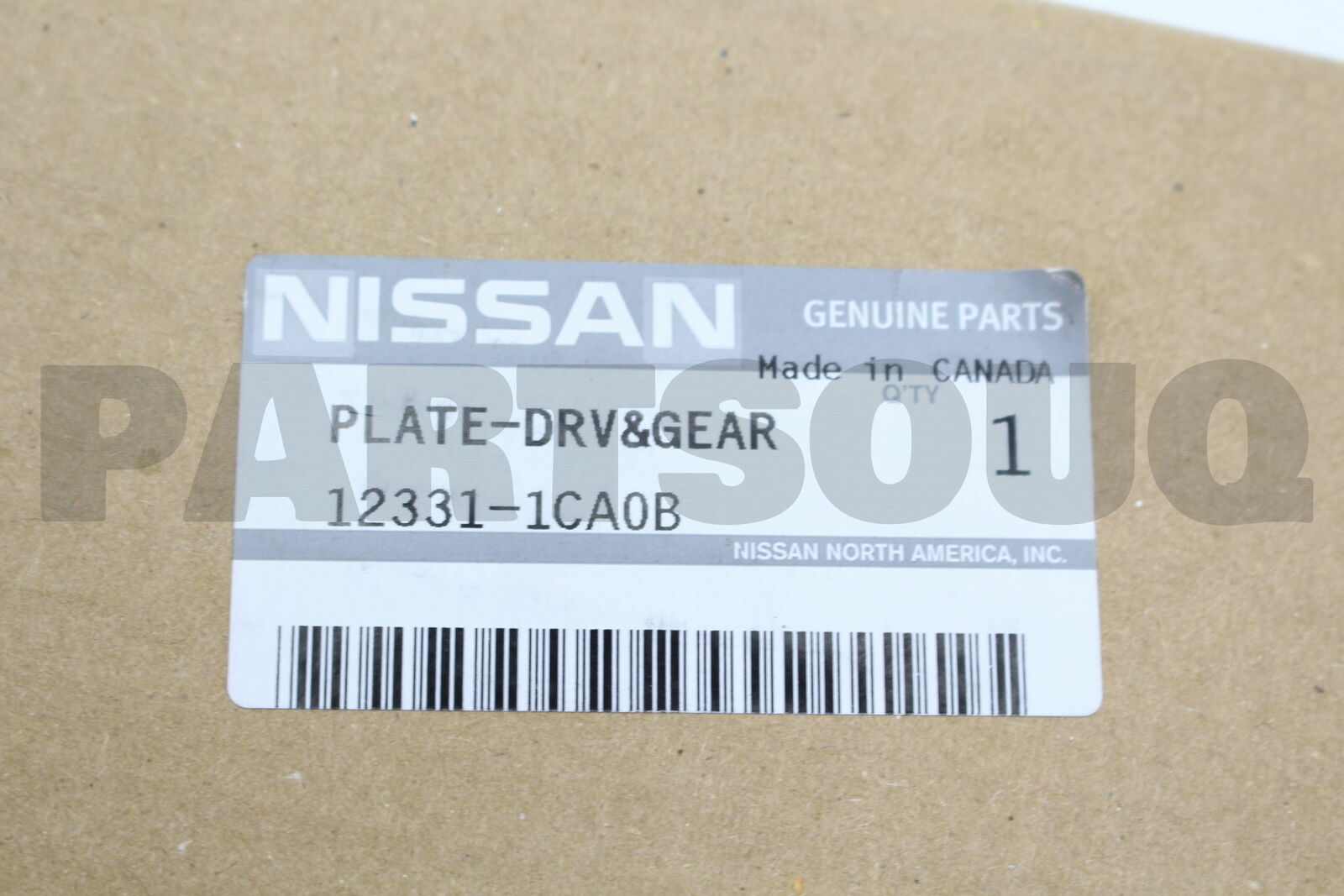 123311CA0B Genuine Nissan PLATE ASSY-DRIVE & GEAR 12331-1CA0B