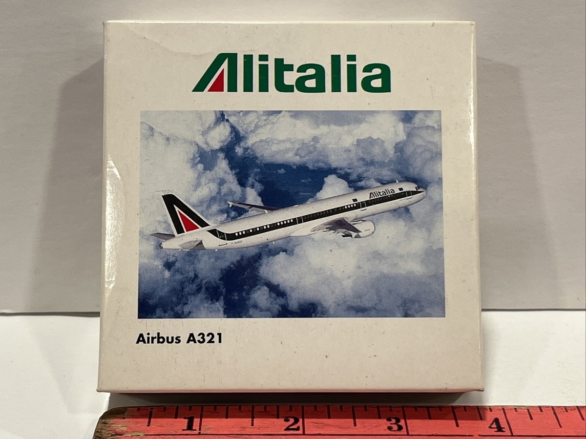 Avion Miniature Herpa 1/500 - Alitalia A321 - Réf. 509161 - RARE